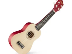 MAX Ukulele UKEY Set Soprano Natural 21 Zoll