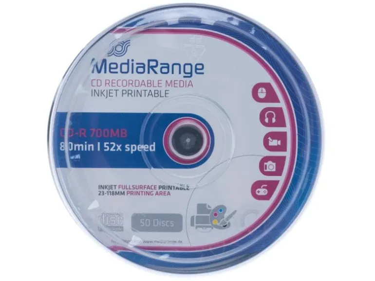 MediaRange CD-R Medien 700 MB, Spindel (50 Stück)
