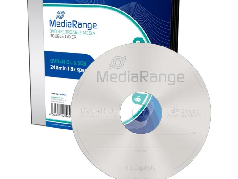 MediaRange DVD+R Medien 8.5 GB, Slimcase (5 Stück)