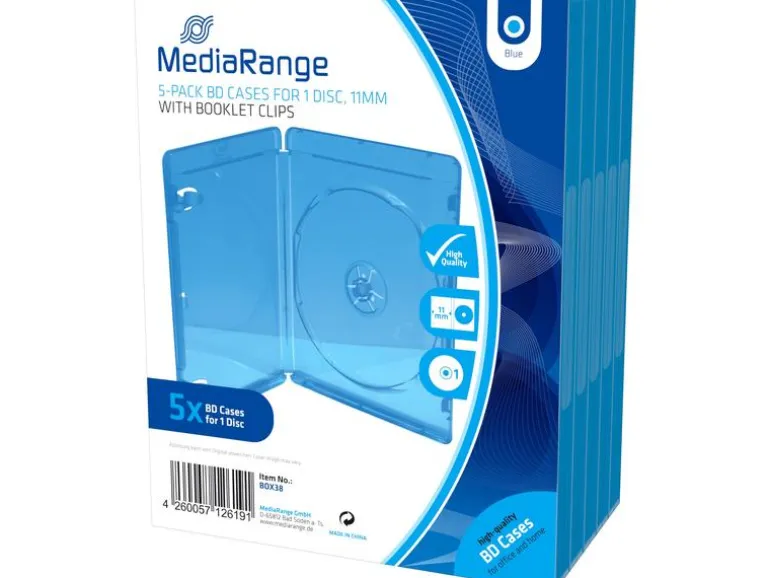 MediaRange Hülle Blu-Ray 1 Disc