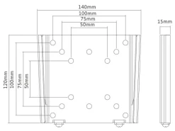 Multibrackets Wandhalterung 2988 Schwarz