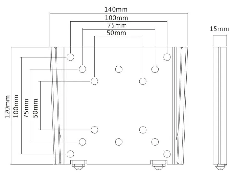 Multibrackets Wandhalterung 2988 Schwarz