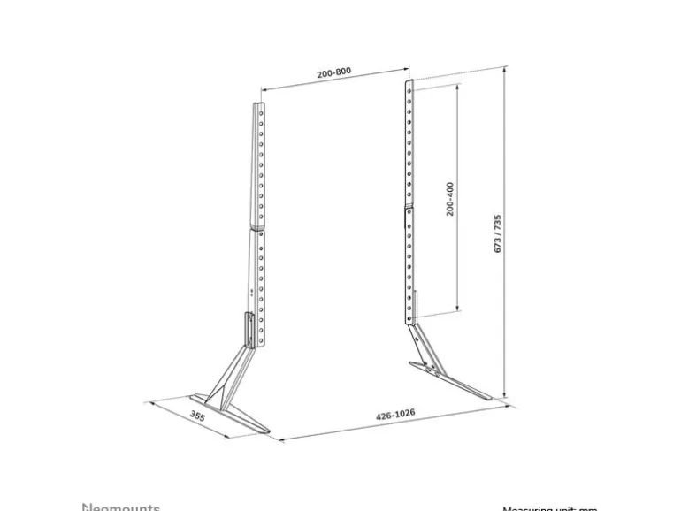 NEOMOUNTS Standfuss DS45-430BL19 Schwarz