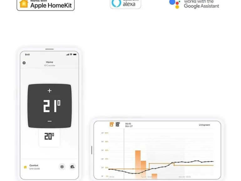 Netatmo Comfort Smarter Thermostat Starter Pack 3x Thermostat, 1x Hub