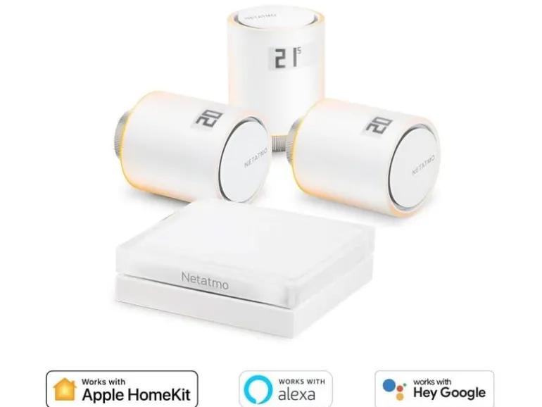 Netatmo Comfort Smarter Thermostat Starter Pack 3x Thermostat, 1x Hub