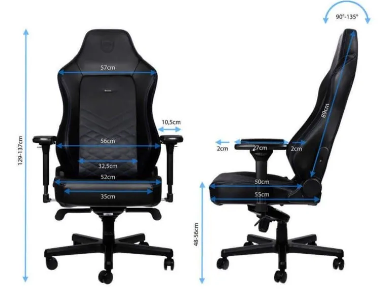 noblechairs Gaming-Stuhl HERO Blau/Schwarz