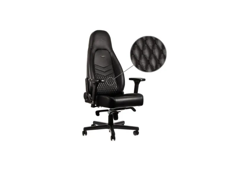 noblechairs Gaming-Stuhl ICON Echtleder Schwarz