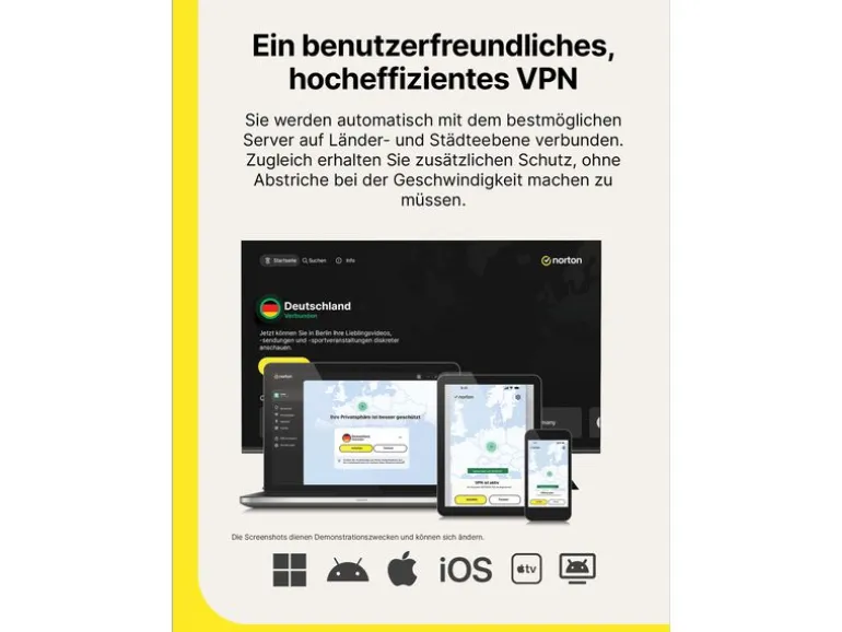 Norton VPN Ultimate ESD, Vollversion, 10 PC, 1Jahr 50 GB
