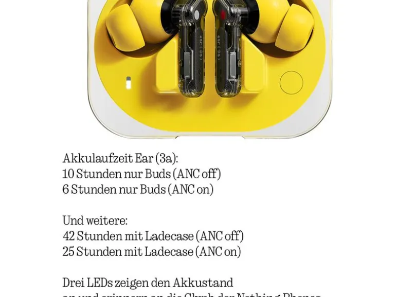 Nothing Ear True Wireless In-Ear-Kopfhörer Ear (3a) Gelb