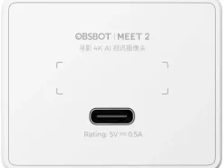 Obsbot USB Kamera Meet 2 AI Powered, 4K 30 fps, Cloud White