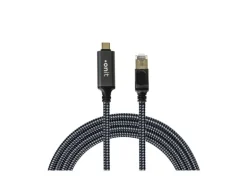 onit Adapterkabel USB-C – RJ45 Grau/Schwarz, 3 m