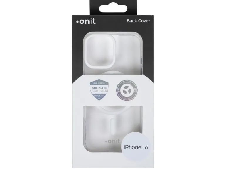 onit Back Cover Armorix iPhone 16 Weiss transparent