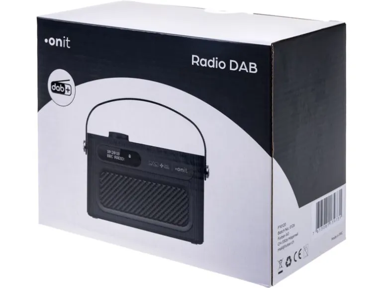 onit DAB+ Radio Amoroso Schwarz