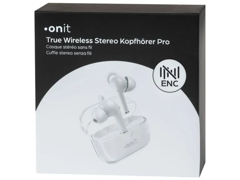 onit True Wireless In-Ear-Kopfhörer Pro Weiss