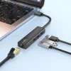 onit USB-A-Hub 3A1RJ45 USB Typ-A