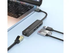 onit USB-A-Hub 3A1RJ45 USB Typ-A
