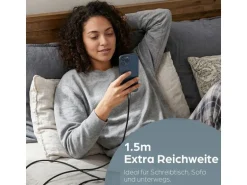 onit USB-Kabel mit Datenblocker-Schalter, USB-C - USB-C, 1.5 m