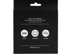 onit USB-Kabel mit Datenblocker-Schalter, USB-C - USB-C, 1.5 m