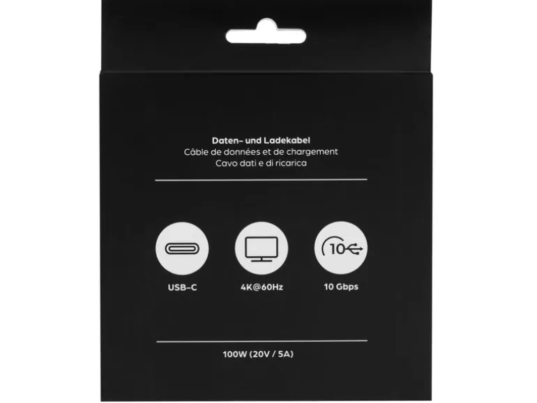 onit USB-Kabel mit Datenblocker-Schalter, USB-C - USB-C, 1.5 m