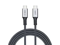onit USB4-Kabel Pro 80 W, USB-C - USB-C, 3 m, Schwarz/Grau