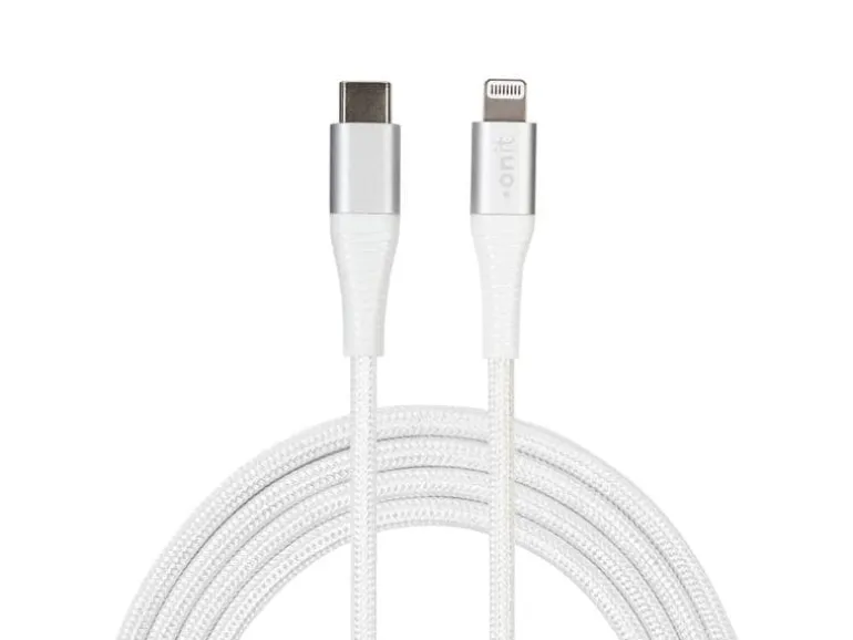 onit USB 2.0-Kabel 30 W, MFi, USB-C - Lightning, 0.5 m, Weiss