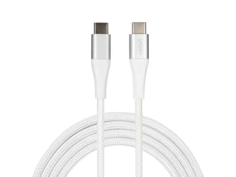 onit USB 3.0-Kabel 60 W, USB-C - USB-C, 1 m, Weiss