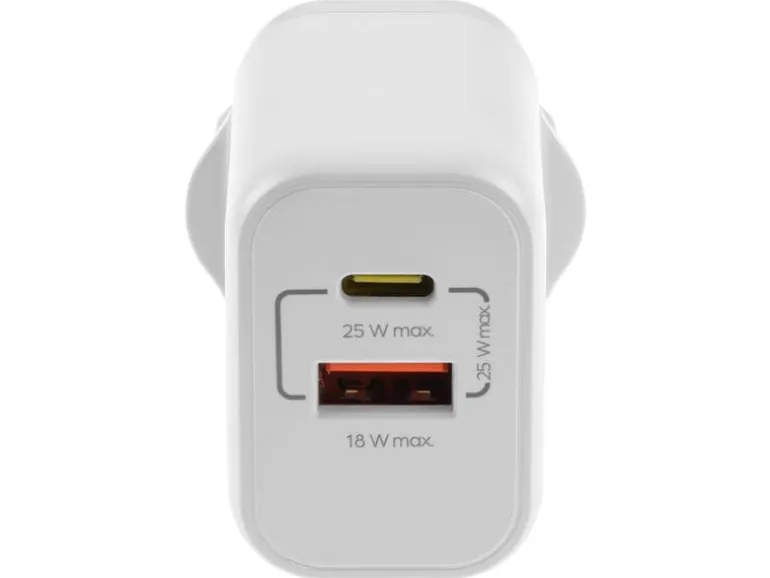 onit USB-Wandladegerät Dual 1C1A 25 W GaN Weiss