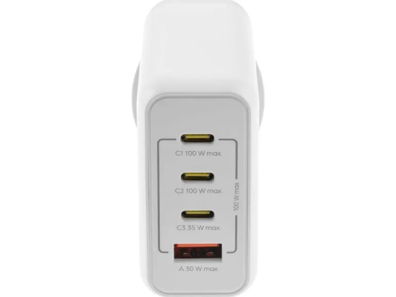 onit USB-Wandladegerät Quad 3C1A 100 W GaN Weiss
