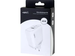 onit USB-Wandladegerät Triple 2C1A 65 W GaN Weiss