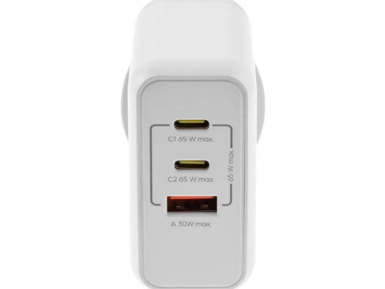 onit USB-Wandladegerät Triple 2C1A 65 W GaN Weiss