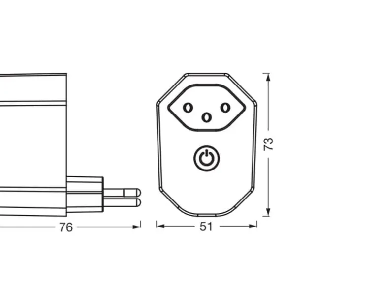 OSRAM SMART+ WIFI MATTER PLUG CH Weiss