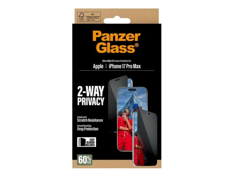 Panzerglass Displayschutz 2-Way Privacy iPhone 17 Pro Max