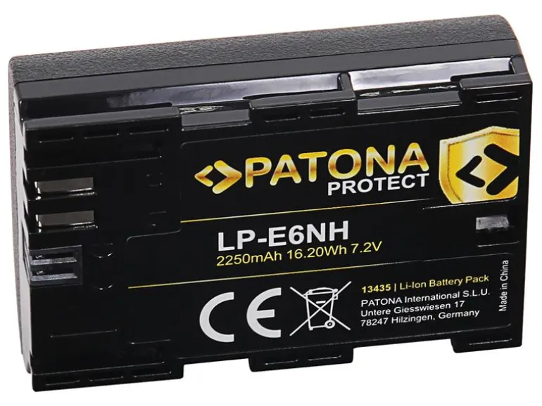 Patona Digitalkamera-Akku für Canon EOS R5, EOS R6, R6II und R7