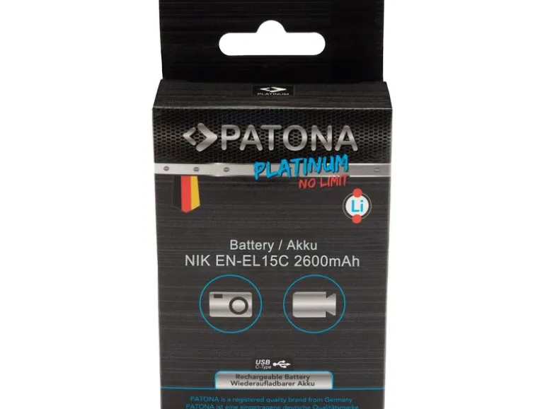 Patona Digitalkamera-Akku Platinum Nikon EN-EL15C mit USB-C