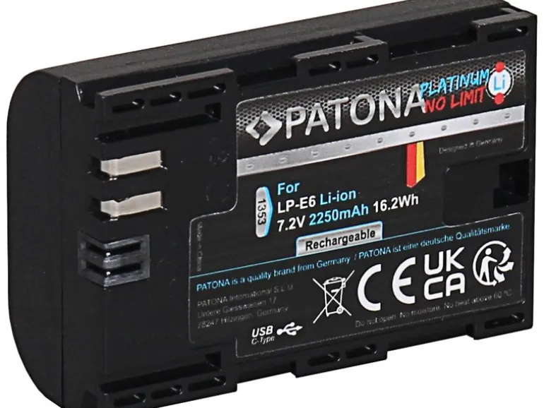 Patona Platinum Akku für Canon LP-E6