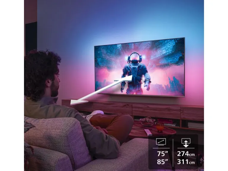 Philips TV 85PUS8500/12 85" 4K Ambilight TV, 2025