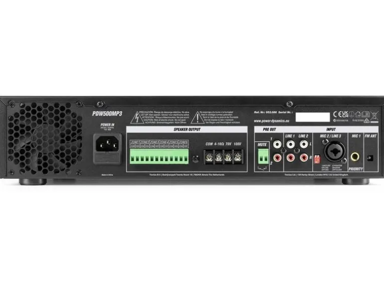 Power Dynamics Verstärker Pro PDW500 Mpx3