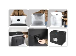 Puluz 60 x 40 cm Fotostudio mit LED Beleuchtung