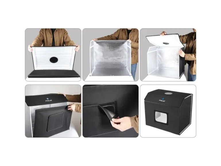 Puluz 60 x 40 cm Fotostudio mit LED Beleuchtung