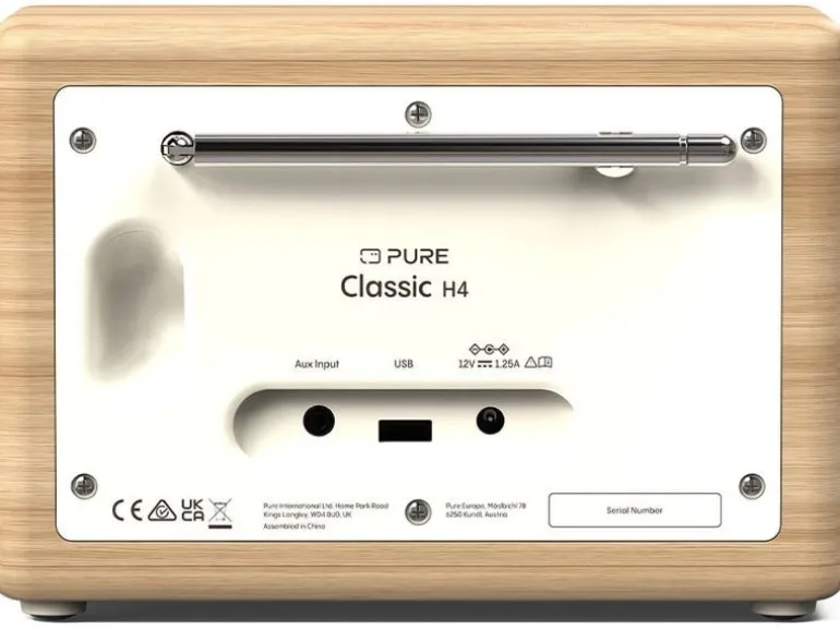 Pure DAB+ Radio Classic H4 Eiche/Weiss