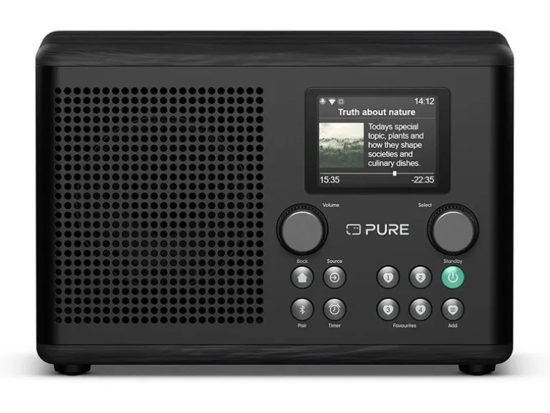 Pure DAB+ Radio Classic H4i Schwarz/Esche Schwarz