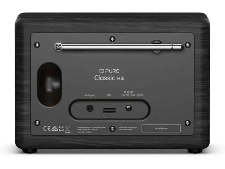 Pure DAB+ Radio Classic H4i Schwarz/Esche Schwarz