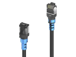 PureLink FlexInstall Patchkabel Cat 6A, S/FTP, 0.3 m, Schwarz