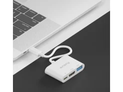 PureLink iSeries Multiport Adapter IS270 USB-C - HDMI & USB-A3.1, weiss