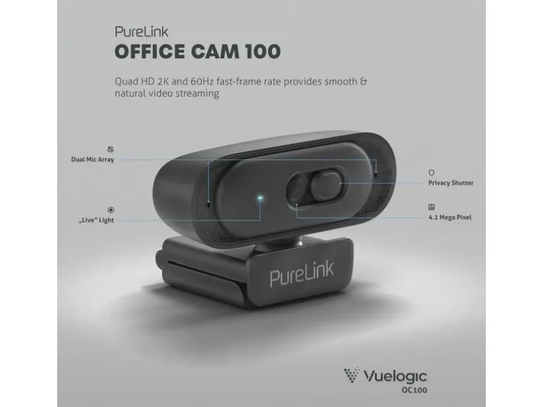 PureLink Webcam Vuelogic 2K Quad HD