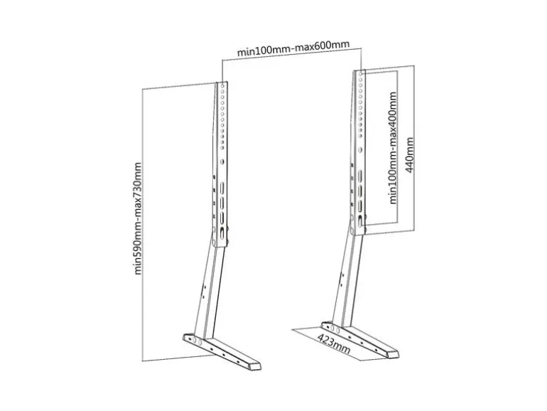 PureMounts Standfuss PM-TVS-02 Schwarz
