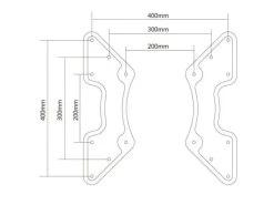PureMounts VESA Adapter Universal Schwarz