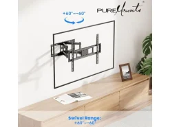 PureMounts Wandhalterung PM-FM41-600 Schwarz