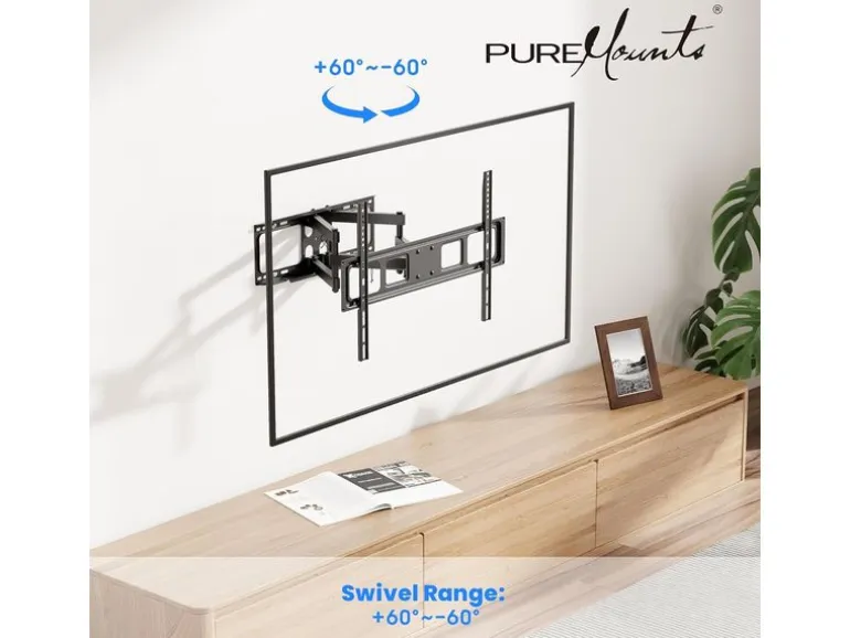 PureMounts Wandhalterung PM-FM41-600 Schwarz