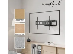 PureMounts Wandhalterung PM-FM41-600 Schwarz
